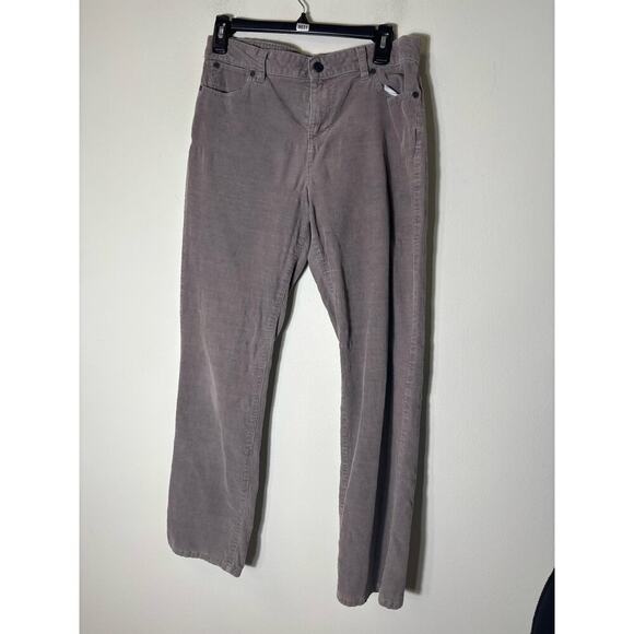 Talbots Gray Corduroy Pants Sz 10P - Picture 1 of 2